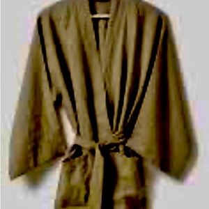 Onia Linen Robe Yuk Cashew